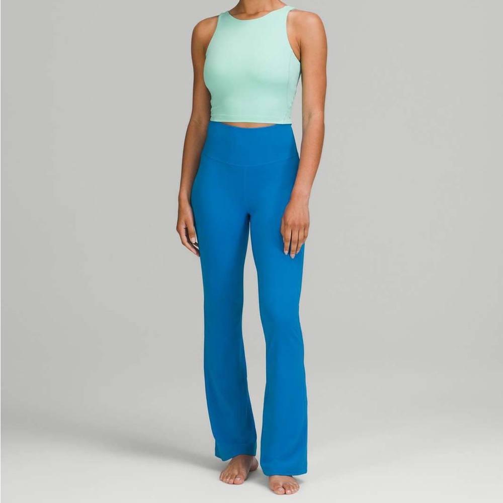 NWT Lululemon High Rise Flared Pant - Blue - Size 10